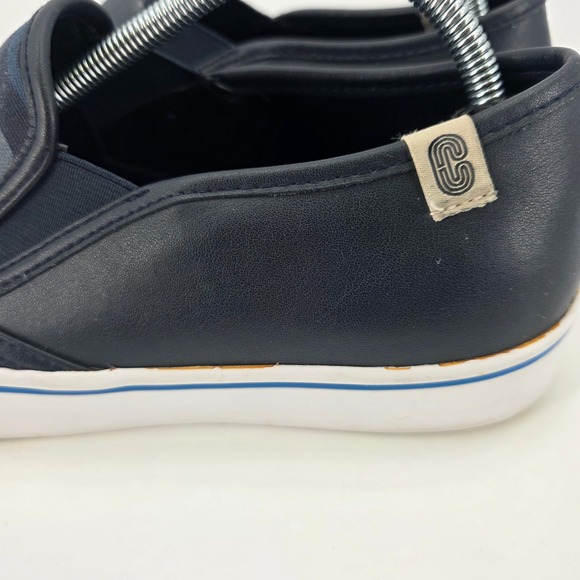 COACH CITYSOLE SKATE SLIP ON SNEAKERS MENS SIZE 10 D BLUE CAMO LEATHER CANVAS - Picture 8 of 14